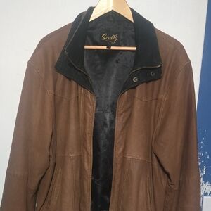 Scully Men's Tan and Black Jacket